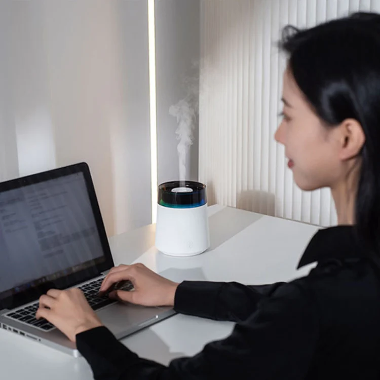H10 Home Portable Office Aromatherapy Diffuser Running Horse Night Light Large Fog Humidifier(Black) - Image 9