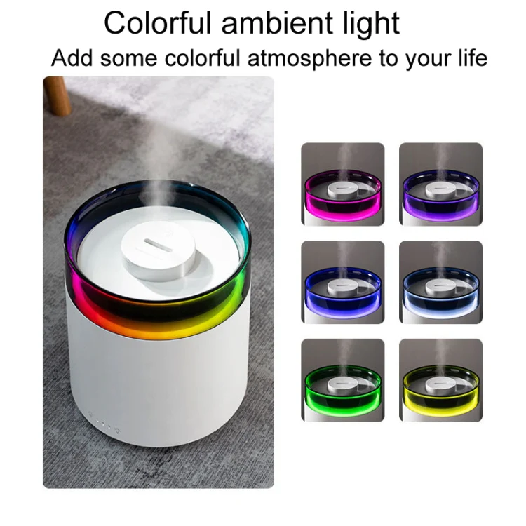 H10 Home Portable Office Aromatherapy Diffuser Running Horse Night Light Large Fog Humidifier(White) - Image 7