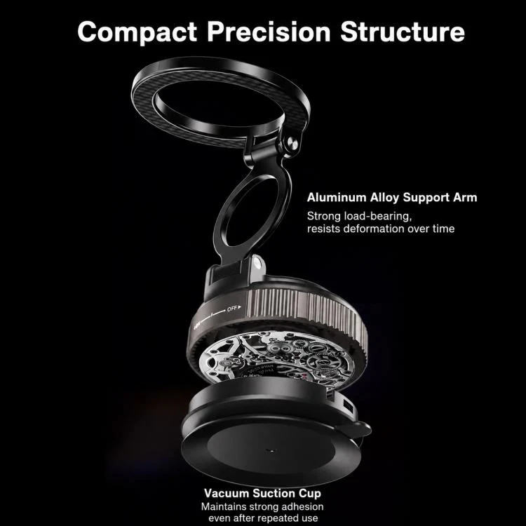H28 360-Degree Rotating Foldable Car Phone Holder(Black) - Image 7