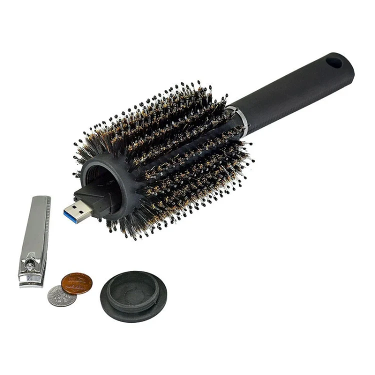 H3005 Plastic Portable Medicine Box With Roller Comb Storage Box(Mute Black) - Image 6