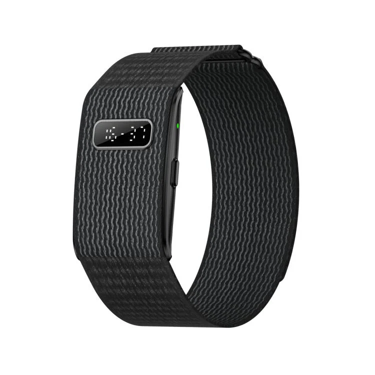 H59max+ Screenless BT Smart Bracelet Nylon Strap, Support Incoming Call Reminder / AI Health Report(Black)