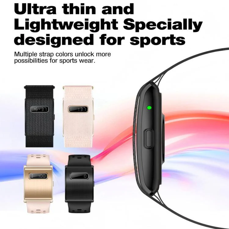 H59max+ Screenless BT Smart Bracelet Nylon Strap, Support Incoming Call Reminder / AI Health Report(Rose Gold) - Image 10