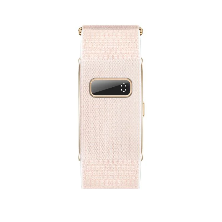 H59max+ Screenless BT Smart Bracelet Nylon Strap, Support Incoming Call Reminder / AI Health Report(Rose Gold) - Image 3