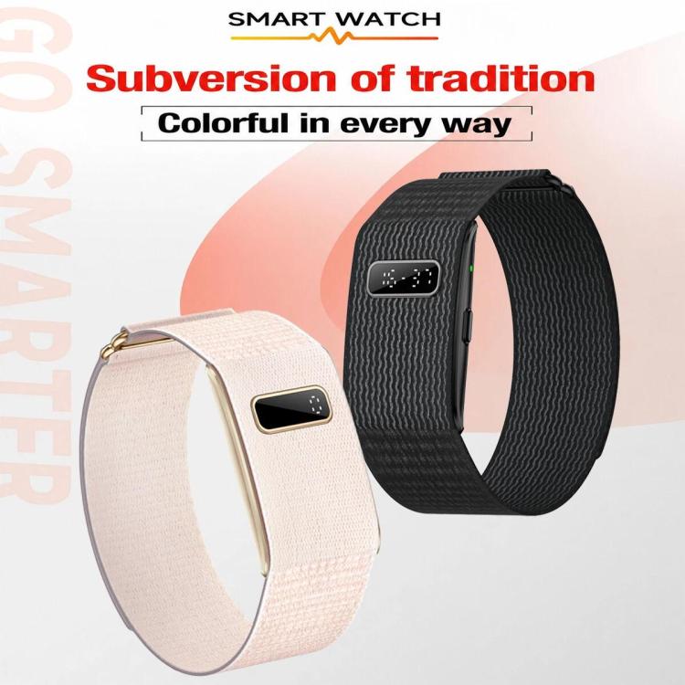 H59max+ Screenless BT Smart Bracelet Nylon Strap, Support Incoming Call Reminder / AI Health Report(Rose Gold) - Image 5