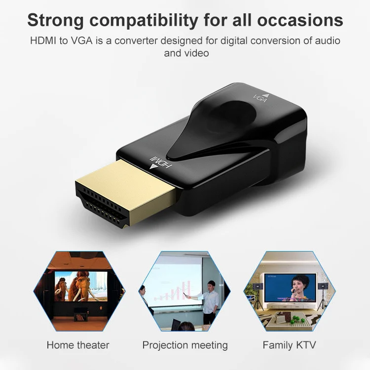 H79 HDMI to VGA Converter Adapter (Black) - Image 6