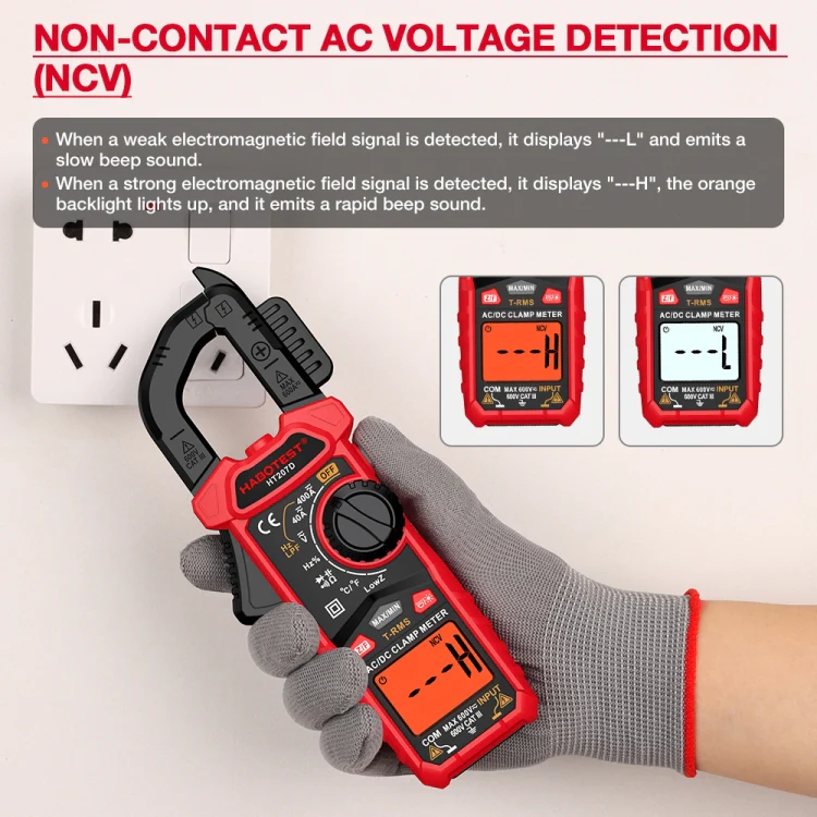 HABOTEST HT207D Multifunctional Digital Clamp Multimeter - Image 9