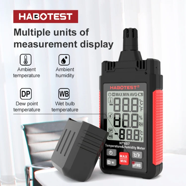 HABOTEST HT607 Portable Handheld Temperature Humidity Tester - Image 7