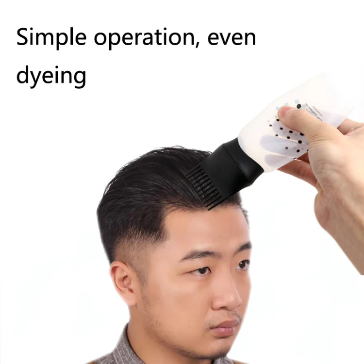 Hair Dyeing Hair Care Dry Cleaning Bottle Squeeze Transparent Rinse Scale Bottle Hairdressing Tools(Black) - Image 7