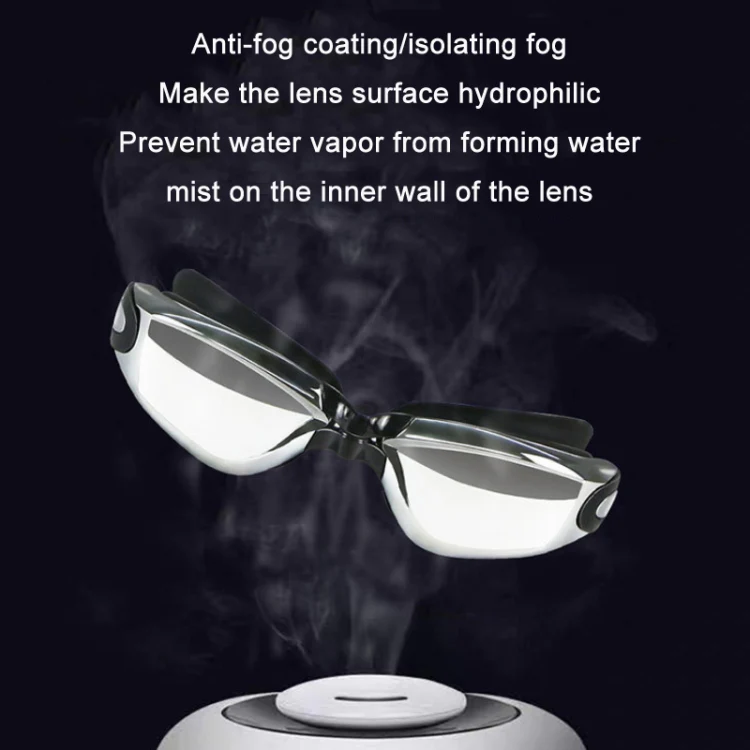 HAIZID Children HD Anti-fog Waterproof Myopia Swimming Goggles, Color: Plating Black - Image 4