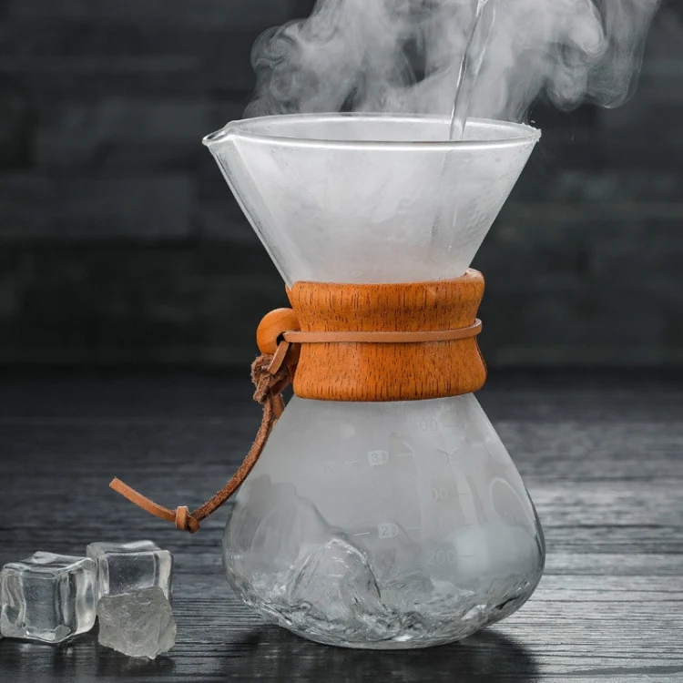 Hand Coffee Pot High Temperature Resistant 400ml Glass Coffee Pot, Style:Pot Without Strainer - Image 5