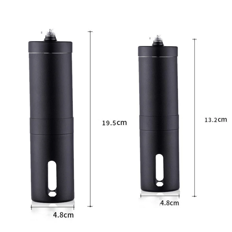 Hand Crank Coffee Machine Manual Pepper Mill Grinder(Large Black) - Image 3
