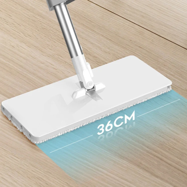 Hand-Free Household Large Mop Wet & Dry Floor Mop, Style:Without Bucket, Specification:36cm (5 Rag) - Image 8