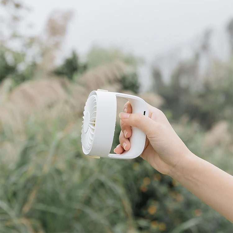 Handheld Desktop Outdoor Student Mute USB Mini Fan(White) - Image 8