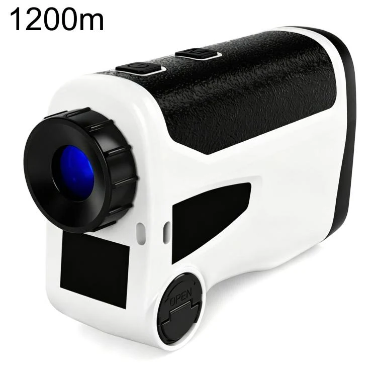 Handheld HD Laser Speedometer Rangefinder Distance Meter, Measuring Distance:1200m(White)