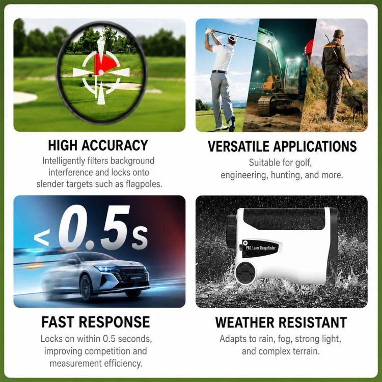 Handheld HD Laser Speedometer Rangefinder Distance Meter, Measuring Distance:1200m(White) - Image 12