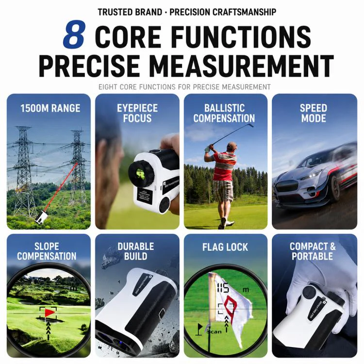 Handheld HD Laser Speedometer Rangefinder Distance Meter, Measuring Distance:800m(White) - Image 7
