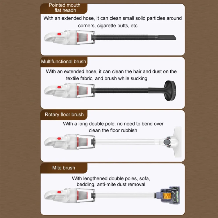 Handheld Household Vacuum Cleaner Car Small Powerful Dust Extractor, Model: Wireless Standard - Image 5