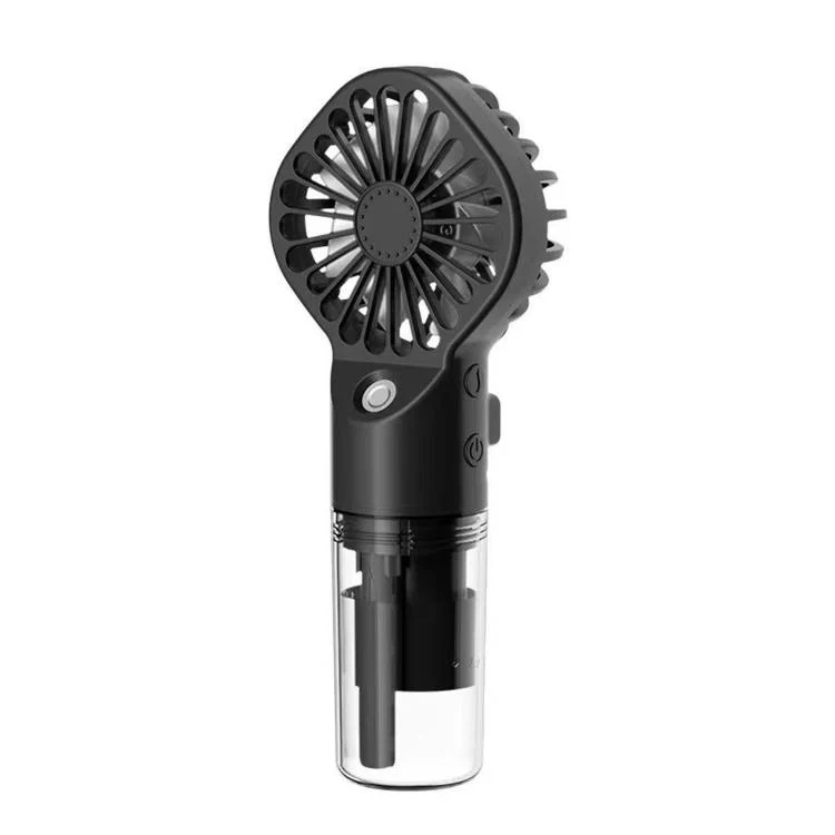 Handheld Misting Fan Portable Water Spray Fan Type-C Rechargeable Mini Personal Face Mister Fan(F3 Black) - Image 2