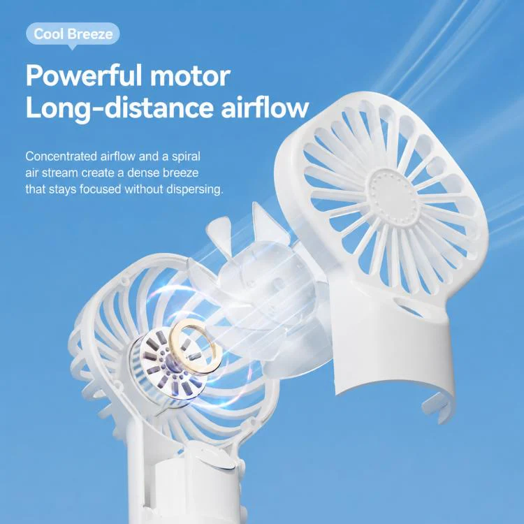 Handheld Misting Fan Portable Water Spray Fan Type-C Rechargeable Mini Personal Face Mister Fan(F3 Pink) - Image 5
