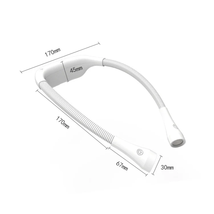 Hanging Neck Lamp Student Eye Protection Led Reading Lamp USB Rechargeable Book Lamp(Black) - Image 3