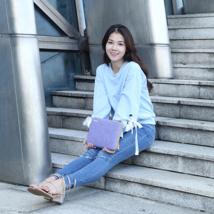 HAWEEL 9.7 inch Sleeve Case Zipper Briefcase Carrying Bag, For iPad 9.7 inch / iPad Pro 9.7 inch, Galaxy, Lenovo, Sony, Xiaomi, Huawei 9.7 inch Tablets(Purple) - Image 7