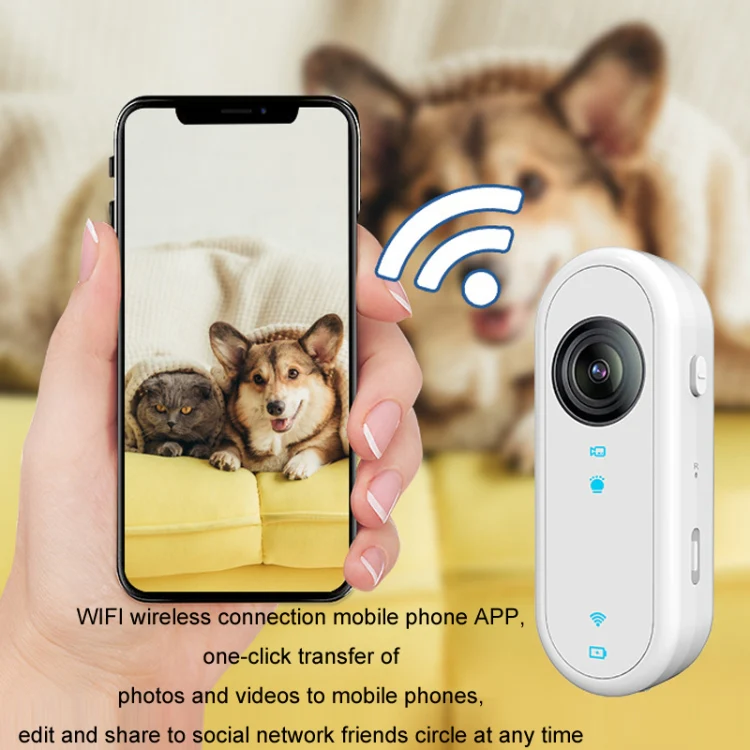 HD Outdoor Portable Pet Recorder Cycling Sports Camera, Specifications: With Silicone Collar - Image 7