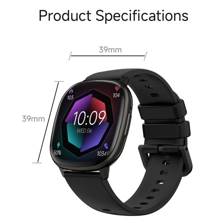 HD17 Air 1.73-inch AMOLED Display Ultra-thin Smart Sports Watch(Black) - Image 20