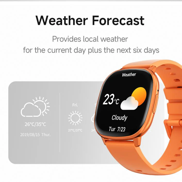 HD17 Air 1.73-inch AMOLED Display Ultra-thin Smart Sports Watch(Orange) - Image 17
