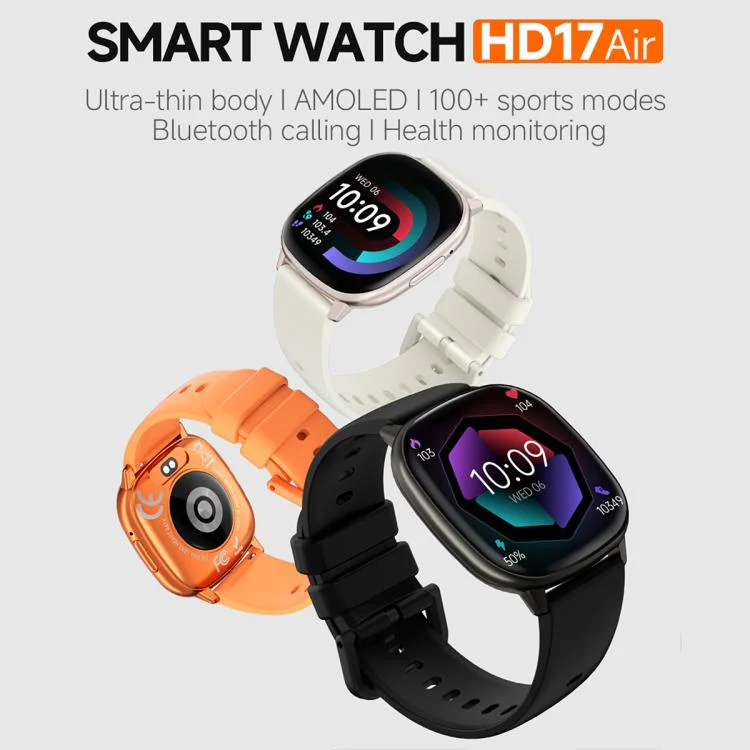 HD17 Air 1.73-inch AMOLED Display Ultra-thin Smart Sports Watch(Orange) - Image 5