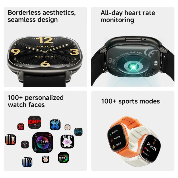 HD17 Air 1.73-inch AMOLED Display Ultra-thin Smart Sports Watch(Orange) - Image 6