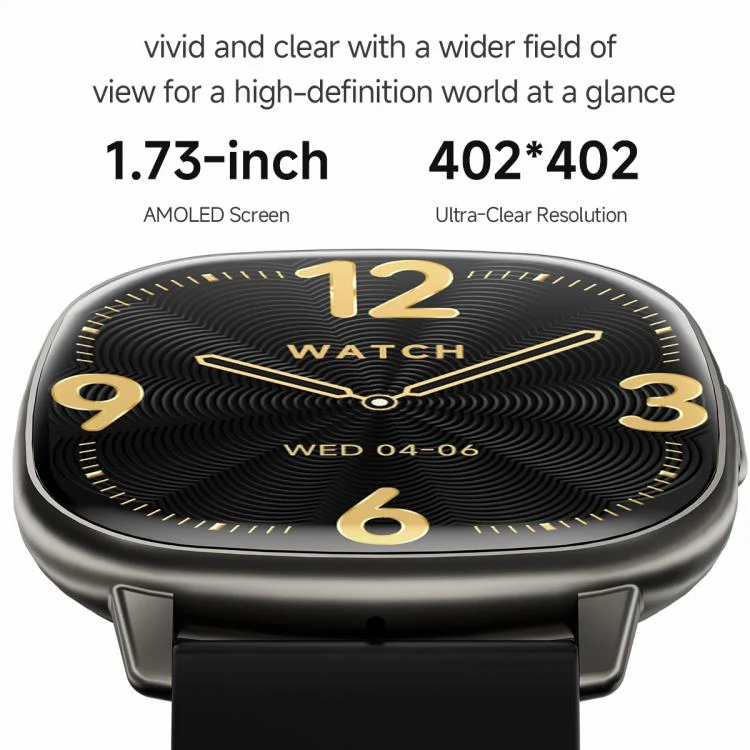 HD17 Air 1.73-inch AMOLED Display Ultra-thin Smart Sports Watch(Orange) - Image 8