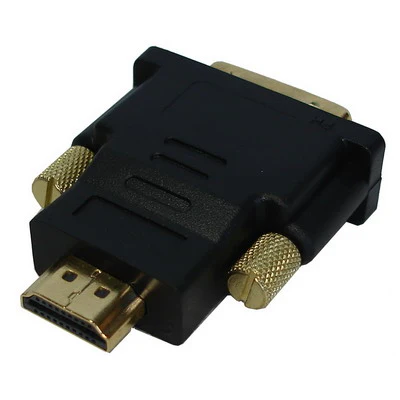 HDMI 19Pin Male to DVI 24+1 Pin Male adapter (Gold Plated)(Black) - Image 3