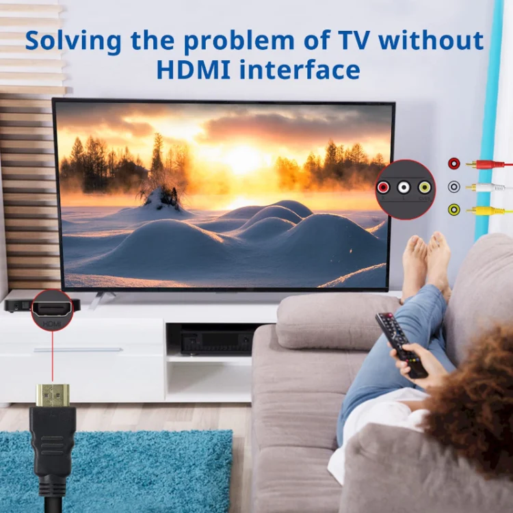 HDMI To AV/3RCA TV Audio Video Cable(1.5m) - Image 5