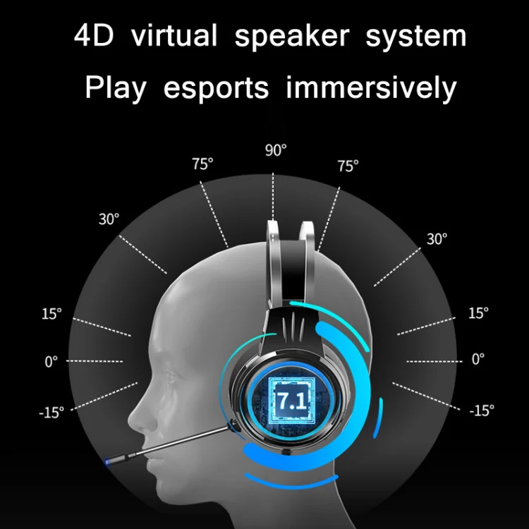 Heir Audio Head-Mounted Gaming Wired Headset With Microphone, Colour: X8 Mobile / Notebook Upgrade (Black) - Image 5