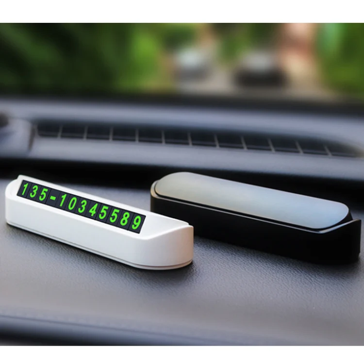 Hidden Parking Number Card Nightlight Number Button Parking Number Card, Style: Neutral (White) - Image 6