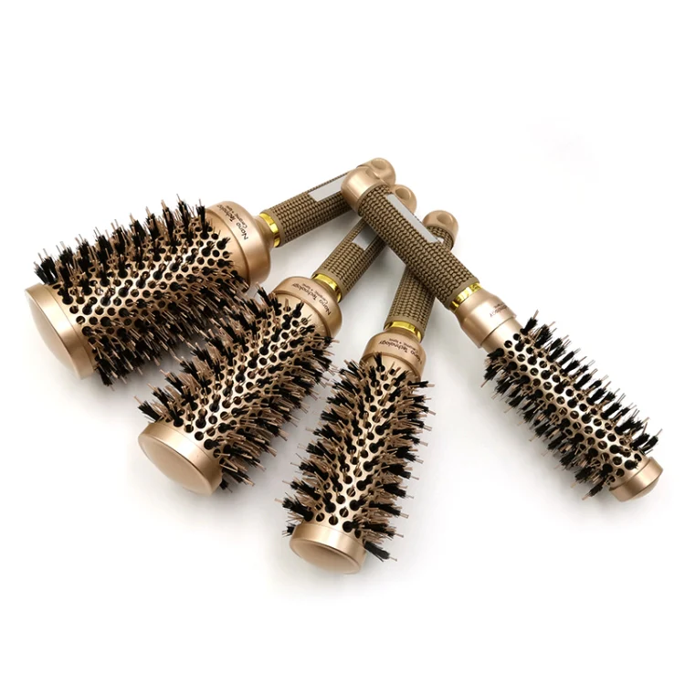 High Temperature Resistant Ceramic Bristles Roller Comb Nylon Needle Cylinder Curling Comb, Colour: 32 - Image 6
