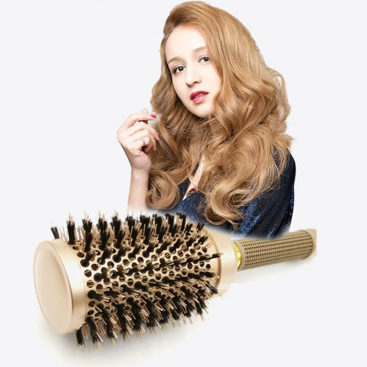 High Temperature Resistant Ceramic Bristles Roller Comb Nylon Needle Cylinder Curling Comb, Colour: 32 - Image 7