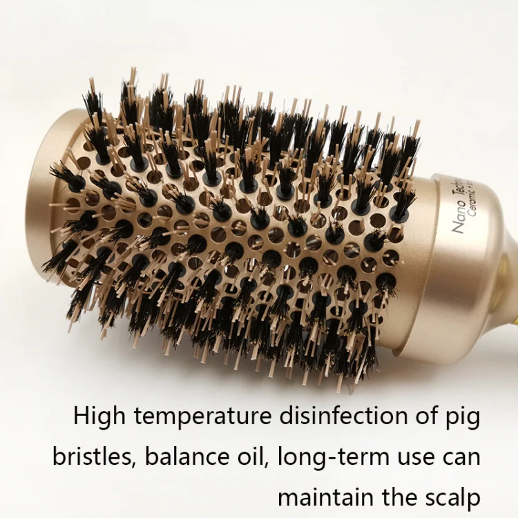High Temperature Resistant Ceramic Bristles Roller Comb Nylon Needle Cylinder Curling Comb, Colour: 45 - Image 4