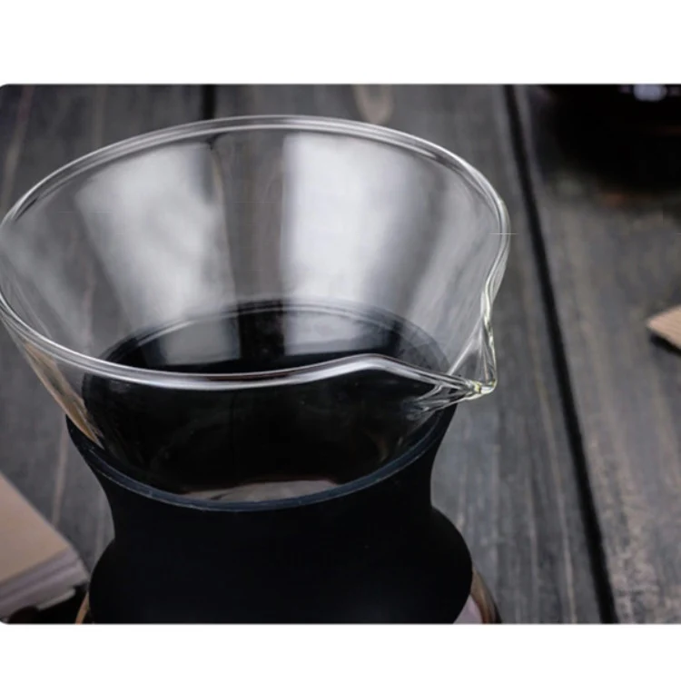 High Temperature Resistant Coffee Maker, Capacity:400ml, Style:With Strainer - Image 3