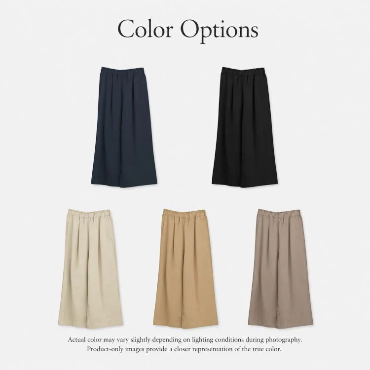 High-Waisted Wide-Leg Women Pants, Size:M(Khaki) - Image 5