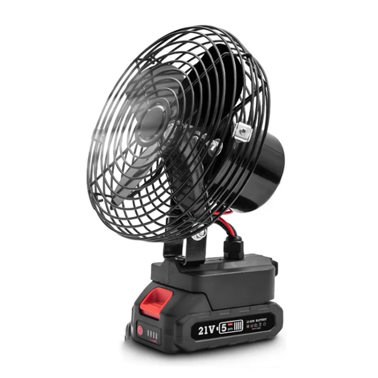 HILDA Portable Powerful Fan Outdoor Hair Dryer, With EU Plug Adaptor, Style: 6 inch With 1 Battery (1500mAh)