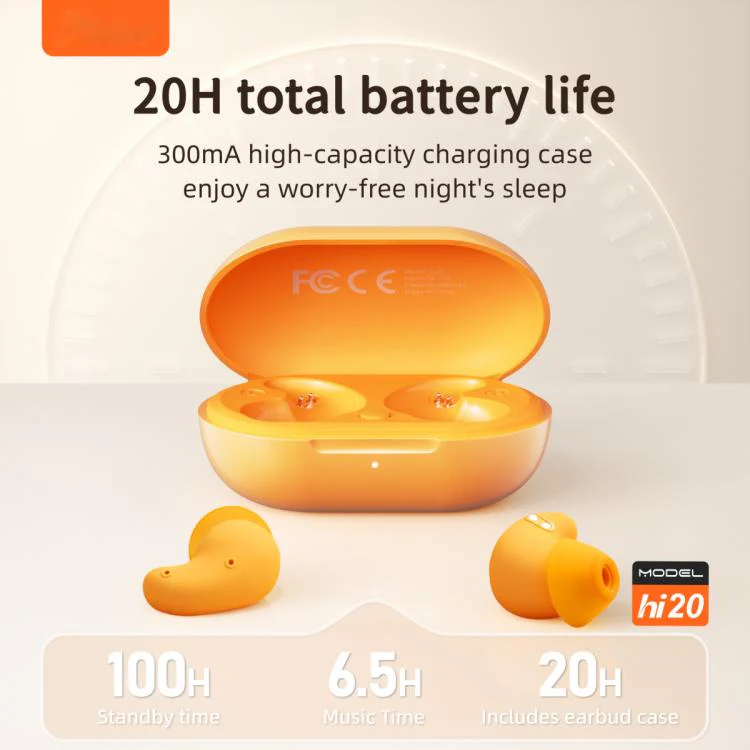Hileo Hi20 Sleep Noise Reduction Wireless Bluetooth Earphone(White) - Image 10