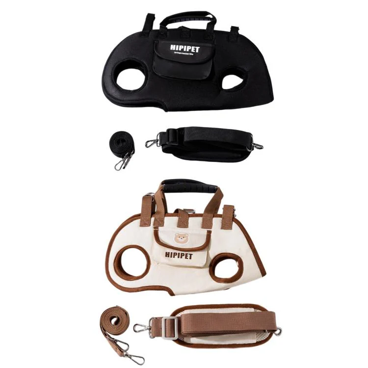 Hipipet Portable Crossbody & Handheld Pet Shoulder Bag, Multifunctional Outdoor Carrier For Cats & Dogs, Size: M(Black) - Image 13