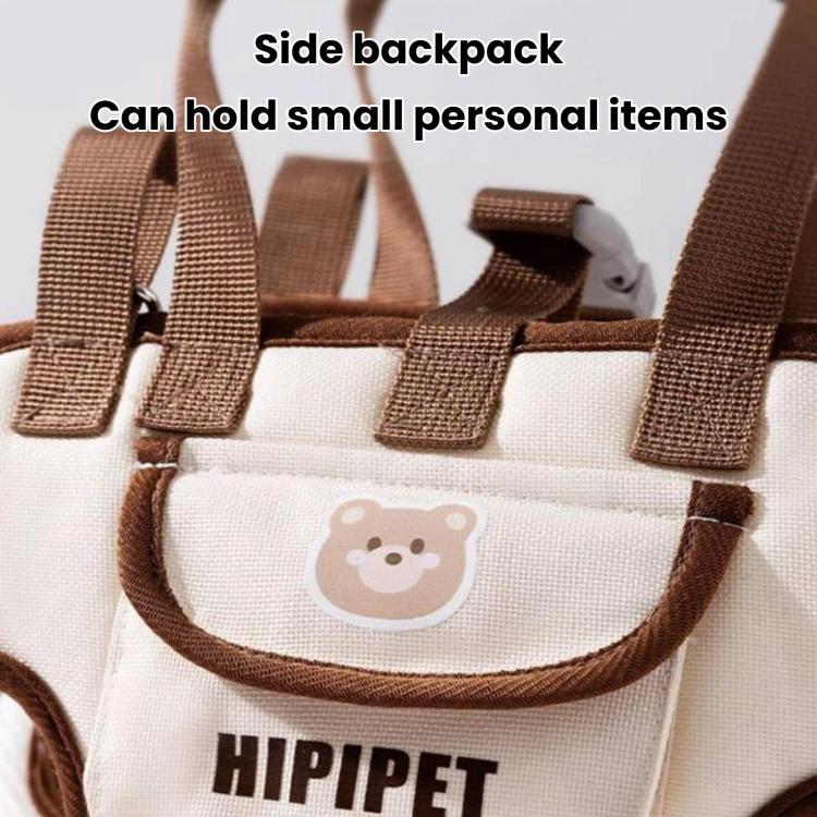 Hipipet Portable Crossbody & Handheld Pet Shoulder Bag, Multifunctional Outdoor Carrier For Cats & Dogs, Size: M(Brown) - Image 12