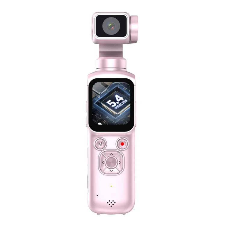 HJD05 64MP 4K UHD Sports Gimbal Camera(Pink)