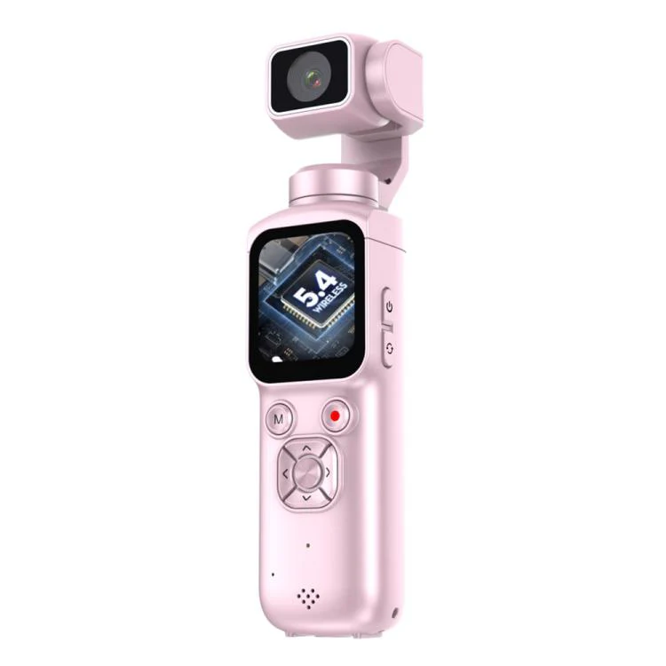 HJD05 64MP 4K UHD Sports Gimbal Camera(Pink) - Image 2