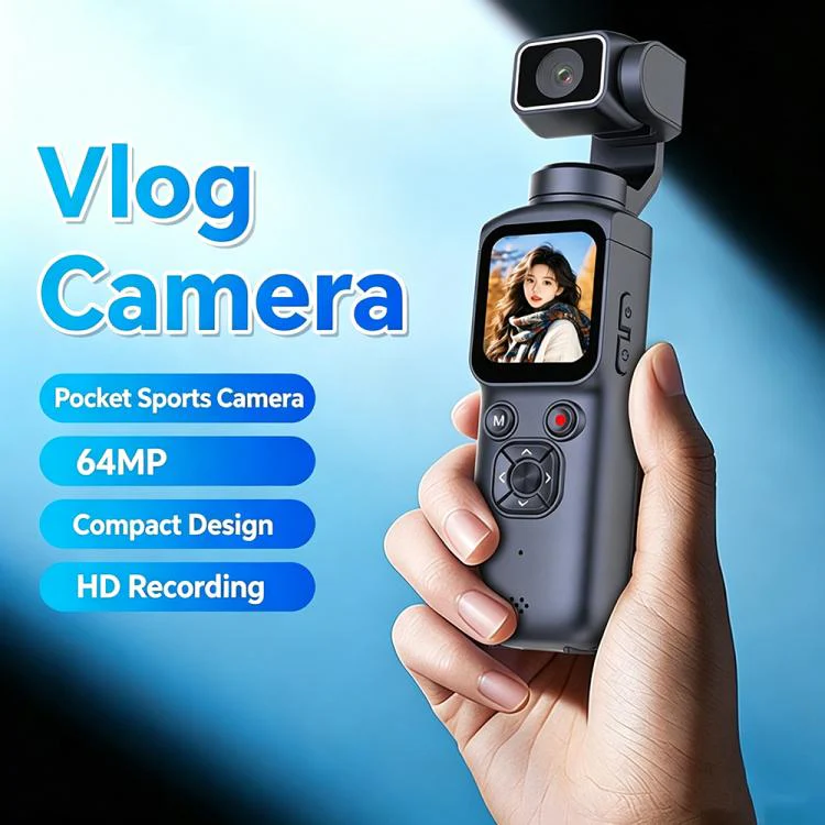 HJD05 64MP 4K UHD Sports Gimbal Camera(White) - Image 6