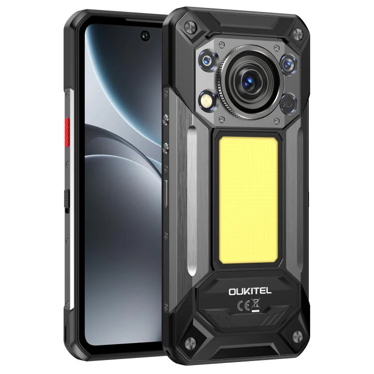 [HK Warehouse] Oukitel WP500 Rugged Phone, 12GB+1TB, 108MP Camera, Night Vision, Fingerprint Identification, 6.78 inch Android 16 MTK Dimensity 8300 Octa Core, NFC, OTG, Network: 5G (Black) - Image 4