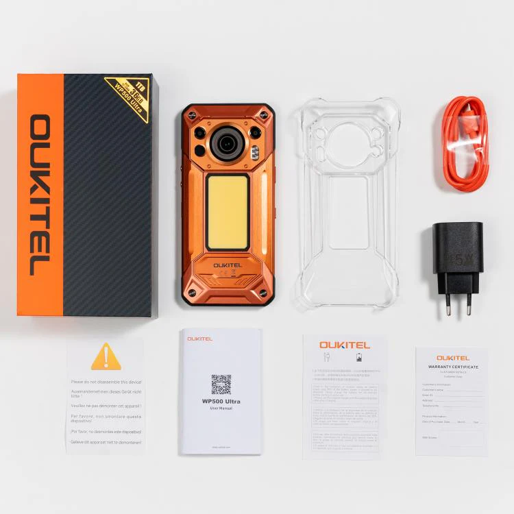 [HK Warehouse] Oukitel WP500 Ultra Rugged Phone, Thermal Imaging, 12GB+1TB, 108MP Camera, Fingerprint Identification, 6.78 inch Android 16 MTK Dimensity 8300 Octa Core, NFC, OTG, Network: 5G (Black) - Image 17