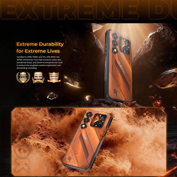 [HK Warehouse] Oukitel WP66 5G Rugged Phone, 12GB+512GB, Side Fingerprint, 6.6 inch Android 16.0 MTK Dimensity 7025 Octa-Core, NFC, OTG, Network: 5G (Black) - Image 12